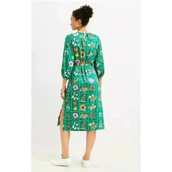 Floral Green Midi Dress - Picture 2 of 13